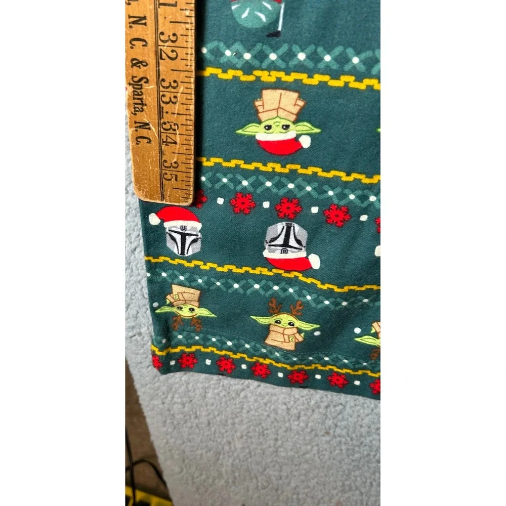 Hanna Andersson Star Wars Mandalorian Grogu Holiday Pajama Set Green L Unisex